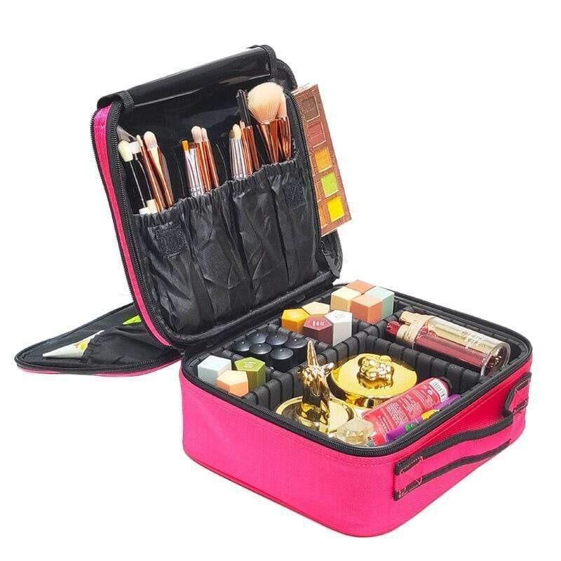 “Stijlvolle en Handige Draagbare Make-up Koffer”