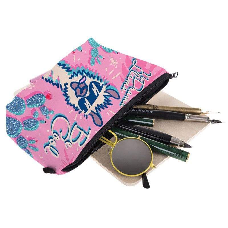 Alpaca Make-up Tas – Speelse Elegantiet om Overal Mee te Nemen