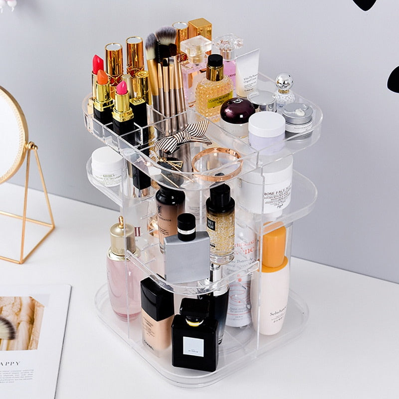 Draaibare Transparante Make-up Organizer