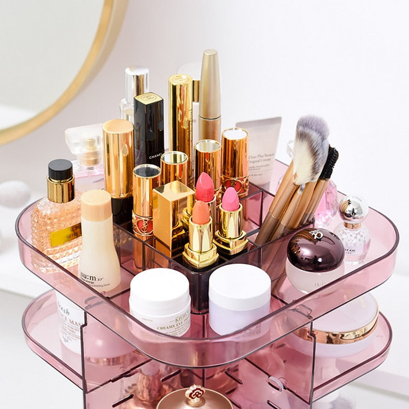 Draaibare Transparante Make-up Organizer
