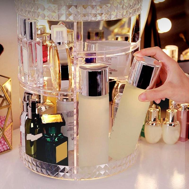 Draaibare modulaire make-up organizer