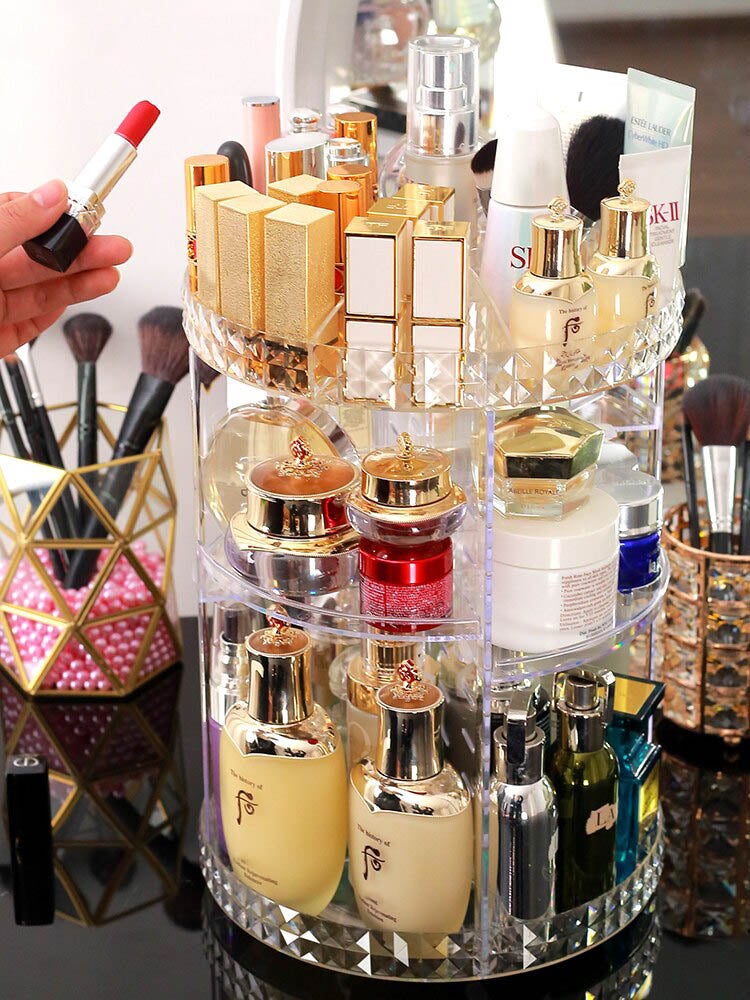 Draaibare modulaire make-up organizer