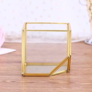 Glazen Make-up Kwastenhouder