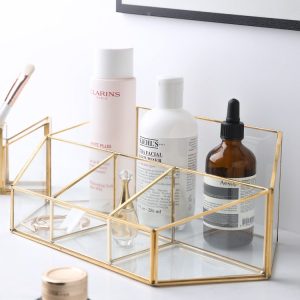 Glazen Make-up Organizer