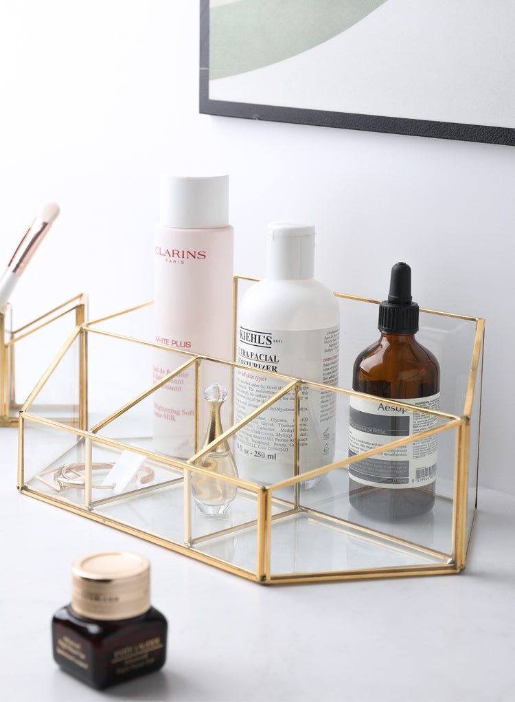 Glazen Make-up Organizer