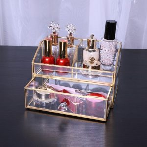 Glazen Make-up Organizer