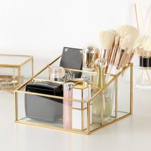 Glazen Make-up Organizer