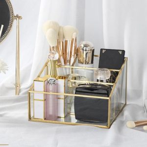 Glazen Make-up Organizer