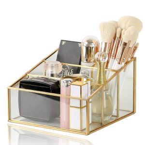 Glazen Make-up Organizer