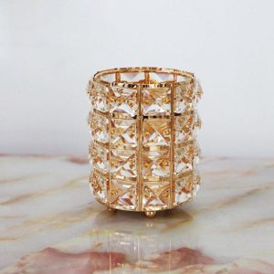 Gouden Kristallen Make-up Kwastenhouder