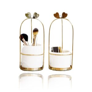 Gouden Make-up Kwastenhouder