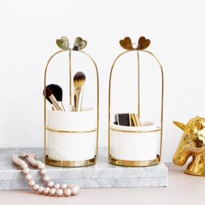 Gouden Make-up Kwastenhouder