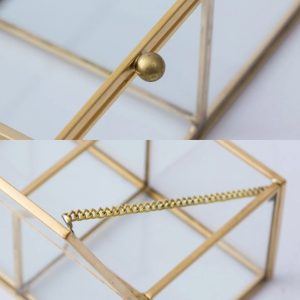 Gouden Make-up Organizer met 3 Vakjes