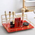 Gouden Marmeren Make-up Organizer