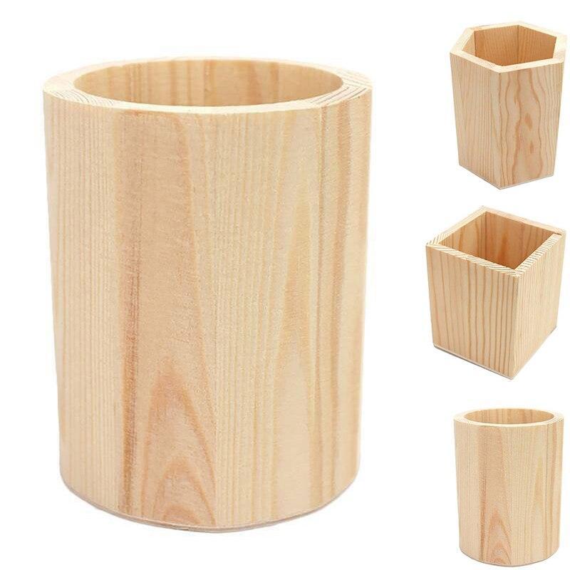 Houten Make-up Kwastenhouder