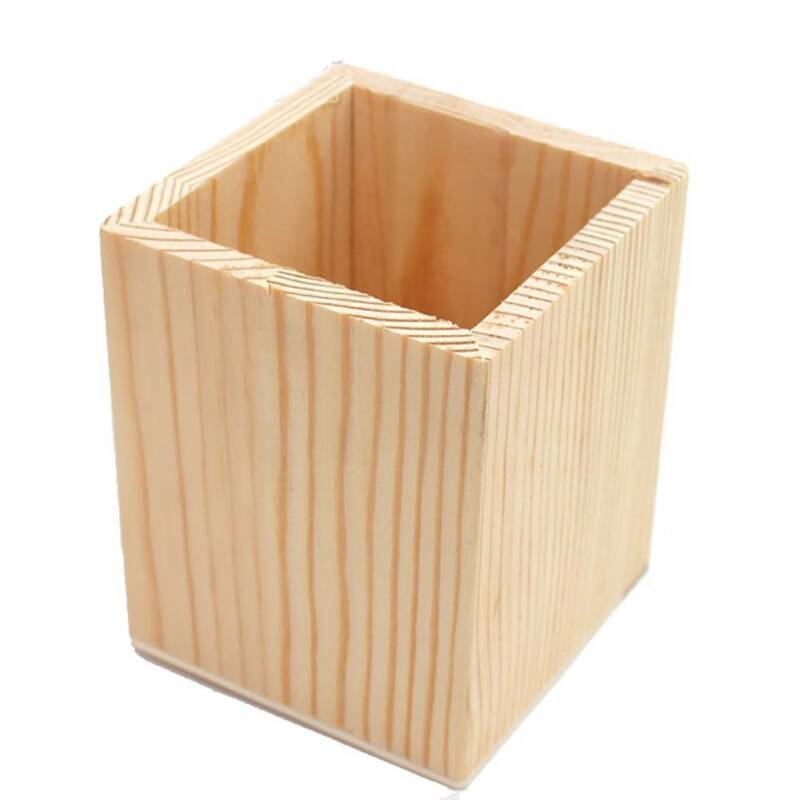 Houten Make-up Kwastenhouder