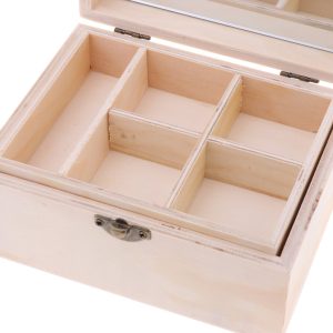 Houten make-up organizer