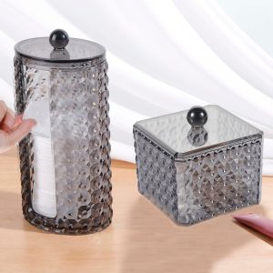 Katoenen Wattenschijfjes en Wattentips Opberger