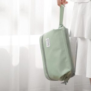 Make-uptas met Grote Opening en Dubbel Compartiment