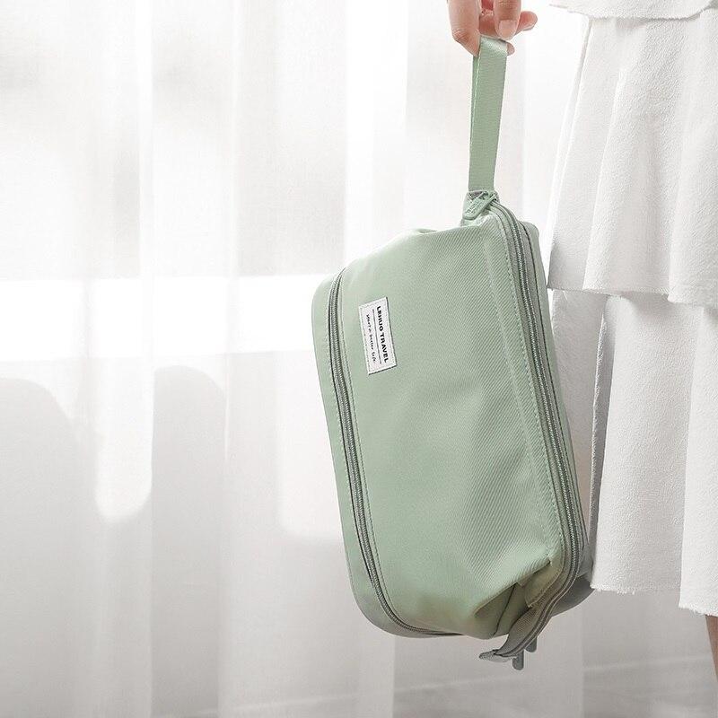 Make-uptas met Grote Opening en Dubbel Compartiment