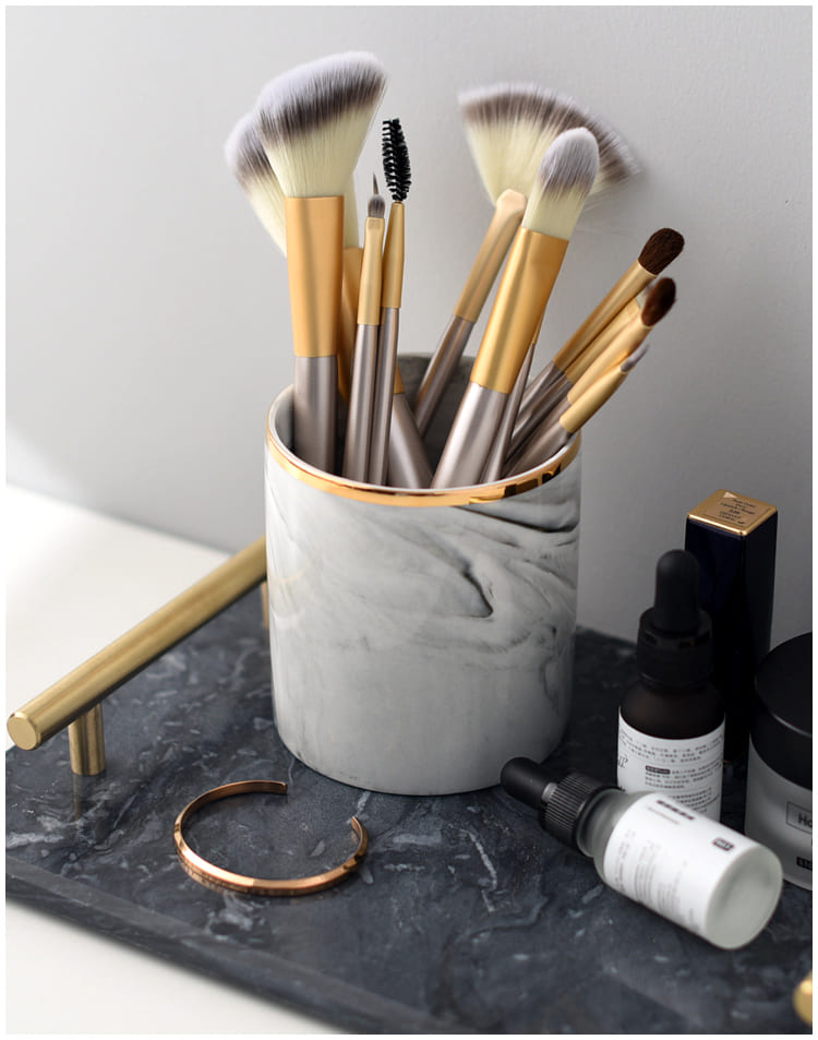 Marmeren Make-up Kwastenhouder