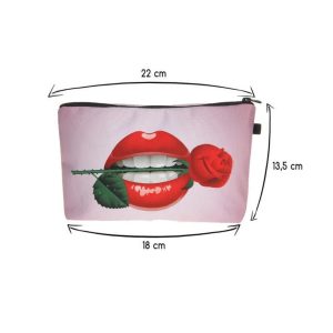 Rode Lippenstift Make-up Tas