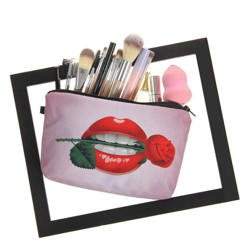 Rode Lippenstift Make-up Tas
