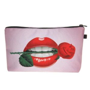 Rode Lippenstift Make-up Tas