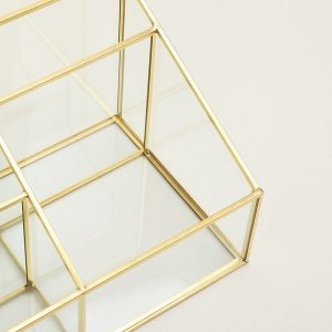 Transparante Glazen Make-up Organisator