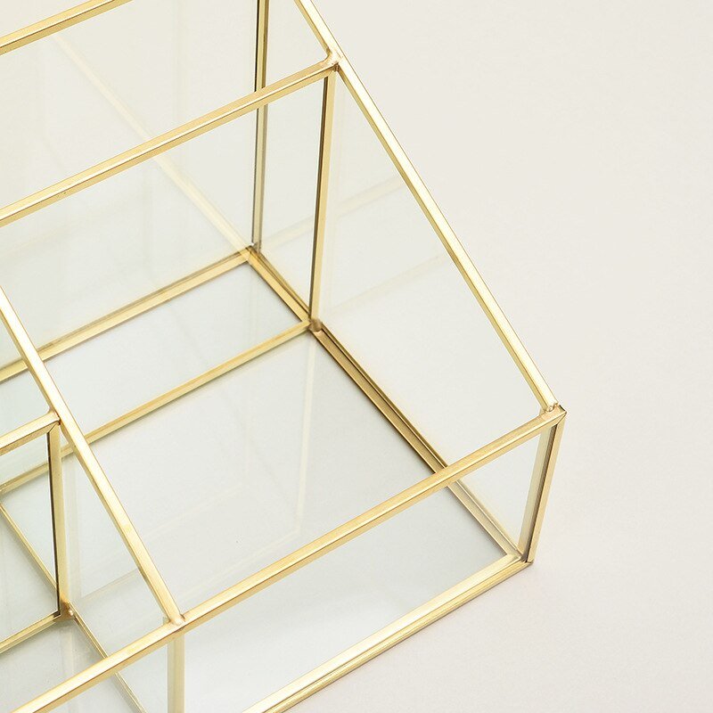 Transparante Glazen Make-up Organisator