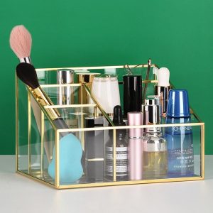 Transparante Glazen Make-up Organisator