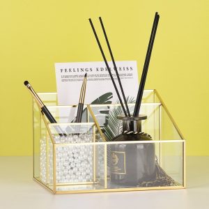 Transparante Glazen Make-up Organisator