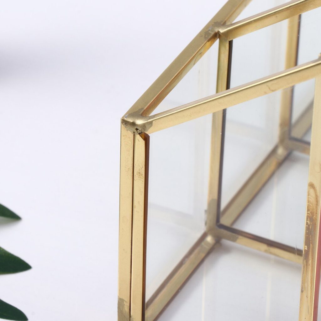 Transparante Gouden Make-up Organizer