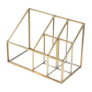 Transparante Gouden Make-up Organizer