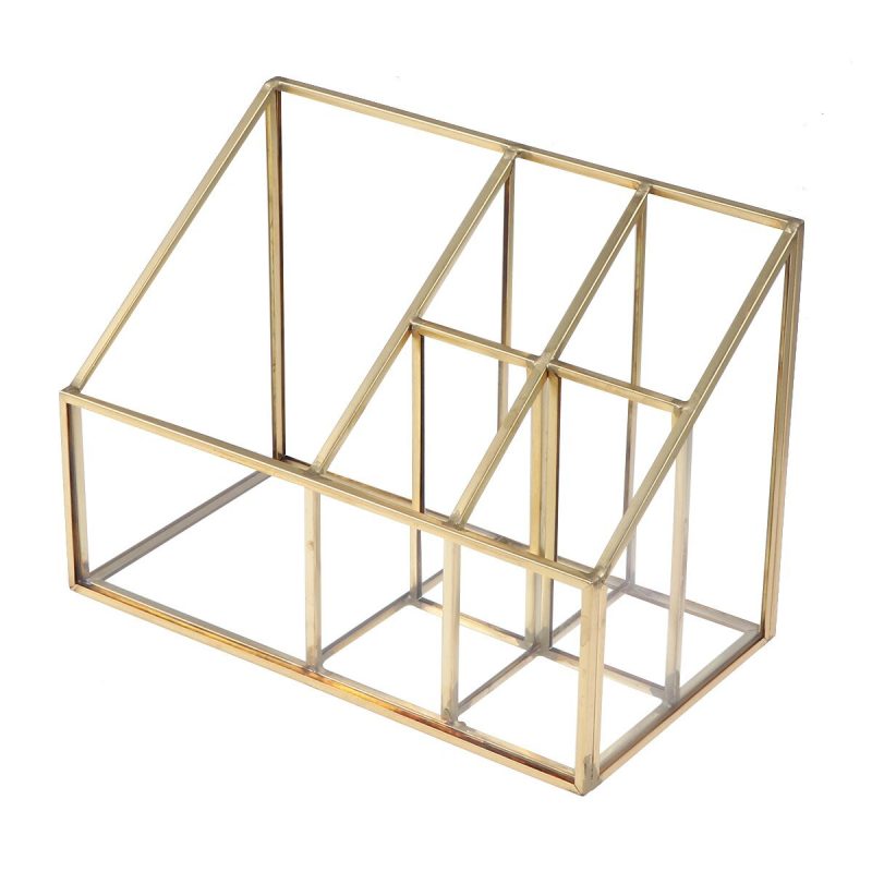 Transparante Gouden Make-up Organizer