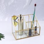 Transparante Gouden Make-up Organizer