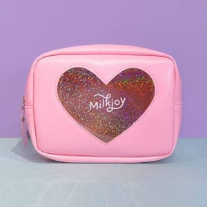 Transparante Hartvormige Make-uptas