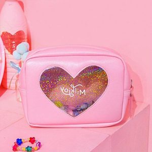 Transparante Hartvormige Make-uptas