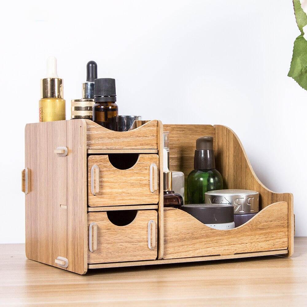 Zelfgemaakte Make-up Opbergdoos