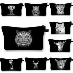 Zwarte Wilde Make-up Tas