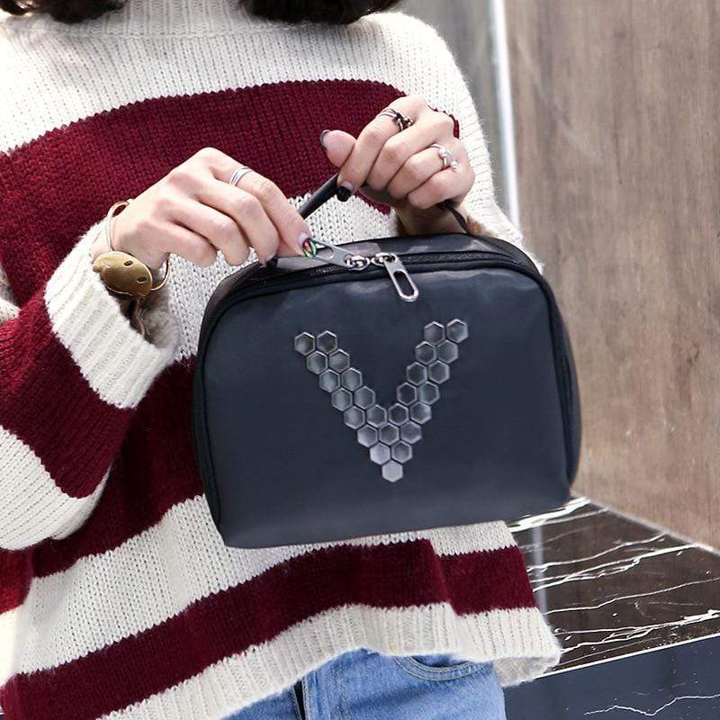 Zwarte XL Make-up Koffer – Elegantie en Ruimte Gegarandeerd