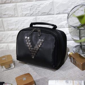 Zwarte XL Make-up Koffer – Elegantie en Ruimte Gegarandeerd